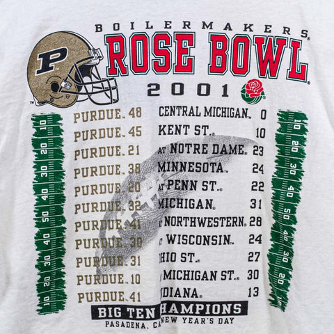 Purdue Boilermakers 2001 Rosebowl T-Shirt Jansport