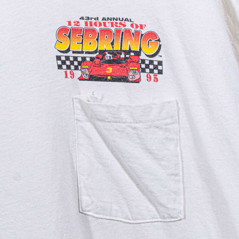 1995 12 Hours of Sebring International Grand Prix F1 Pocket T-Shirt