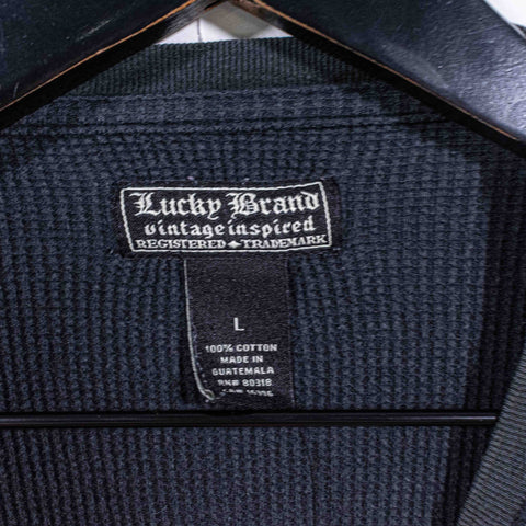 Lucky Brand Waffle Thermal T-Shirt Long Sleeve Too Tough To Die