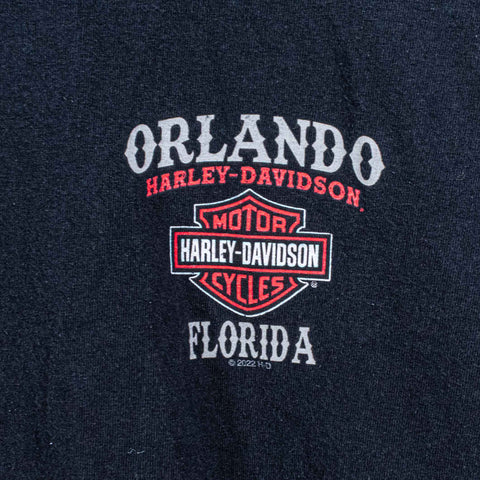 Harley Davidson Motorcycles T-Shirt Skull Skeleton