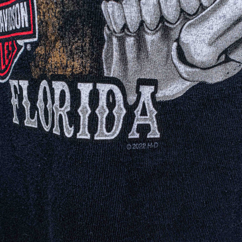 Harley Davidson Motorcycles T-Shirt Skull Skeleton