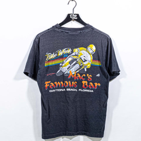 Daytona Beach Bike Week 1984 T-Shirt Macs Famous Bar