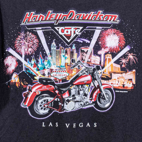 Harley Davidson Cafe Las Vegas Motorcycles Cutoff T-Shirt