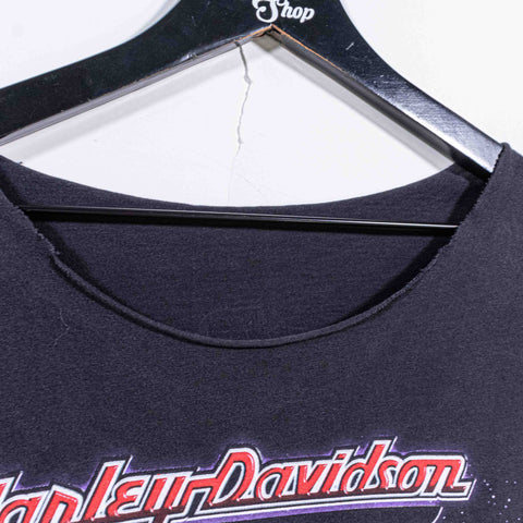 Harley Davidson Cafe Las Vegas Motorcycles Cutoff T-Shirt