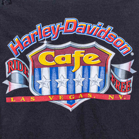 Harley Davidson Cafe Las Vegas Motorcycles Cutoff T-Shirt