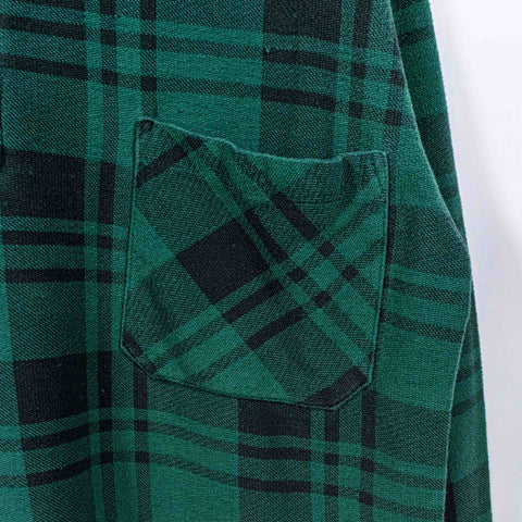 GAP Plaid Henley Pocket Longsleeve T-Shirt