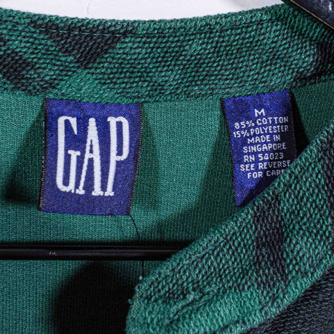 GAP Plaid Henley Pocket Longsleeve T-Shirt