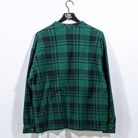 GAP Plaid Henley Pocket Longsleeve T-Shirt