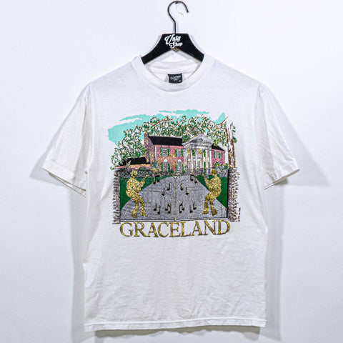 Graceland Elvis Presley Mansion T-Shirt Diamond Dust