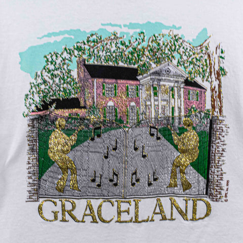 Graceland Elvis Presley Mansion T-Shirt Diamond Dust