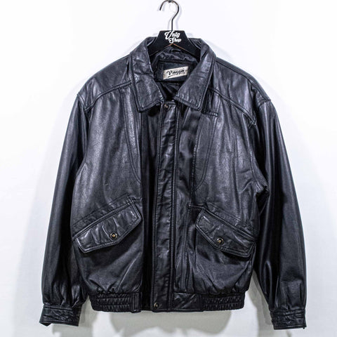 Leather Bomber Jacket Aviator Viaggio