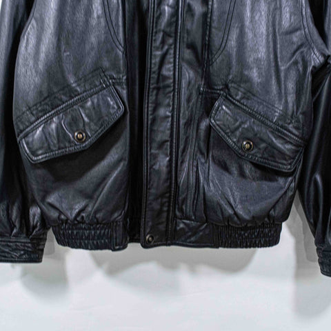 Leather Bomber Jacket Aviator Viaggio