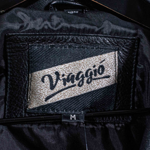 Leather Bomber Jacket Aviator Viaggio