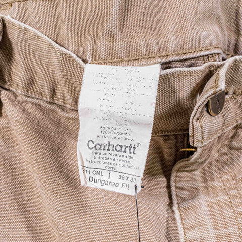 Carhartt Workwear Canvas Carpenter Jeans Sun Faded Distressed