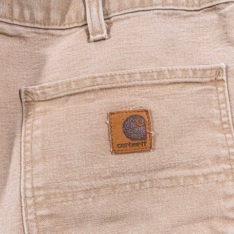 Carhartt Workwear Canvas Carpenter Jeans Sun Faded Distressed