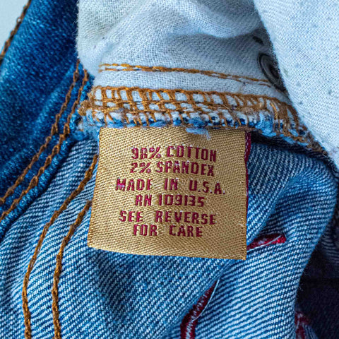 Apple Bottom Embroidered Jeans Made In USA