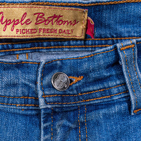 Apple Bottom Embroidered Jeans Made In USA