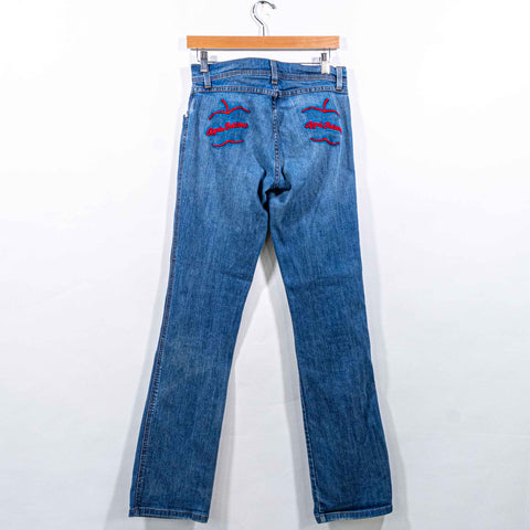 Apple Bottom Embroidered Jeans Made In USA