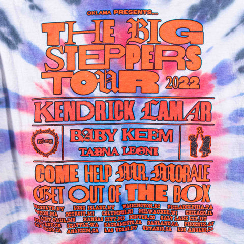 Kendrick Lamar Big Steppers Tour Tie Dye T-Shirt