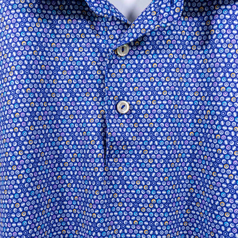Peter Millar Summer Comfort Billiard Balls Printed Golf Polo Shirt