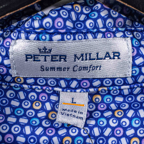 Peter Millar Summer Comfort Billiard Balls Printed Golf Polo Shirt