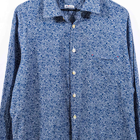 Kiton Nerano Printed Button Shirt Made in Italy