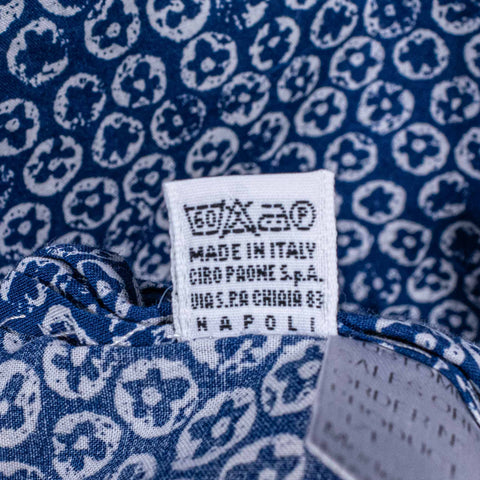 Kiton Nerano Printed Button Shirt Made in Italy