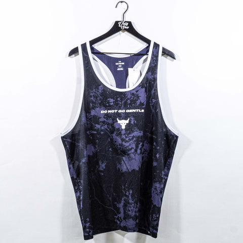 Project Rock Under Armour Mesh Tank Gym Shirt Do Not Go Gentle