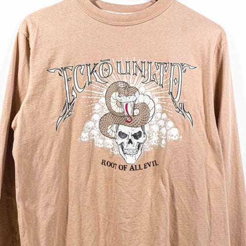 Ecko Unlimited Root of All Evil T-Shirt Long Sleeve Snake Skull