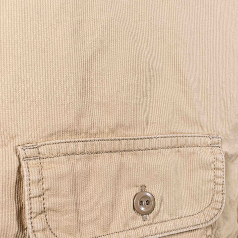 GAP Striped Textured Button Safari Work Shirt