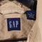 GAP Striped Textured Button Safari Work Shirt