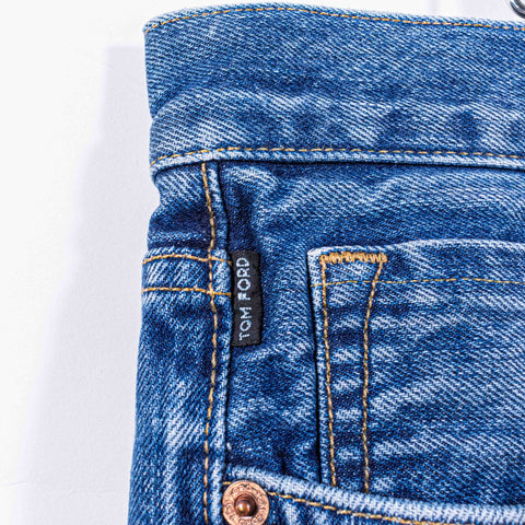 Tom Ford Straight Button Fly Selvedge Jeans