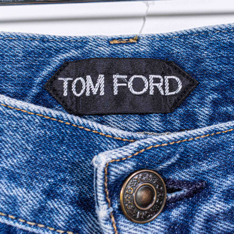 Tom Ford Straight Button Fly Selvedge Jeans
