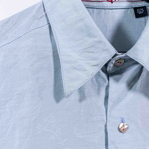 Robert Graham Printed Linen Cotton Flip Cuff Button Shirt