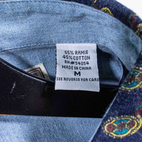 Bugle Boy Company Duck Button Down Shirt All Over Print AOP