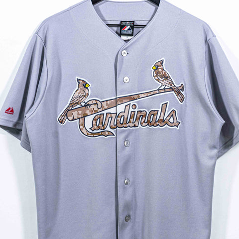 St. Louis Cardinals Majestic Camo Baseball Jersey MLB Sewn