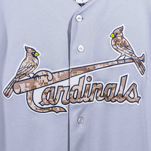 St. Louis Cardinals Majestic Camo Baseball Jersey MLB Sewn
