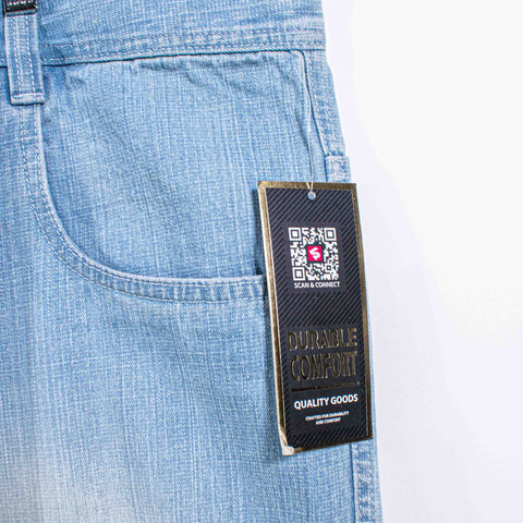 SouthPole Jean Jorts Baggy Hip Hop Loose Wide Leg