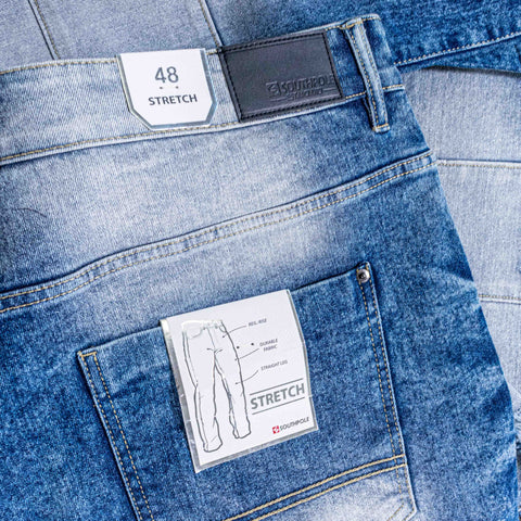 SouthPole Bleached Moto Jeans