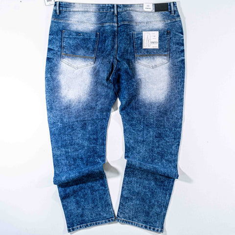 SouthPole Bleached Moto Jeans