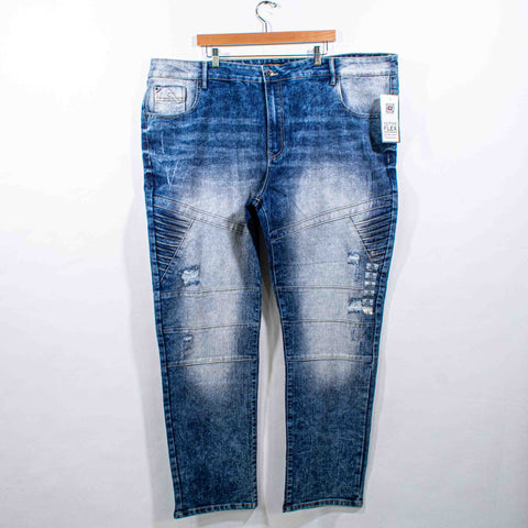 SouthPole Bleached Moto Jeans