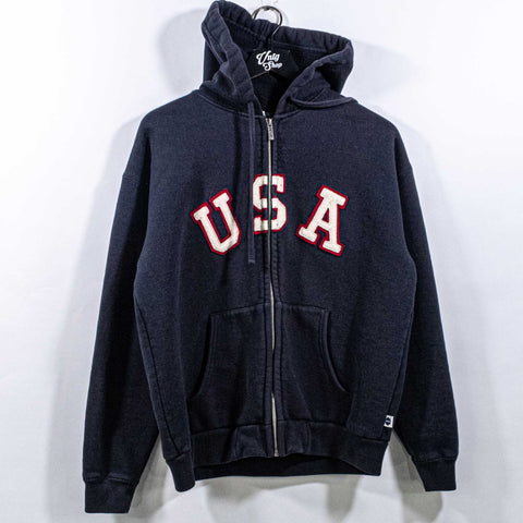 Blue Marlin USA Zip Up Hoodie Sweatshirt
