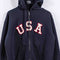 Blue Marlin USA Zip Up Hoodie Sweatshirt