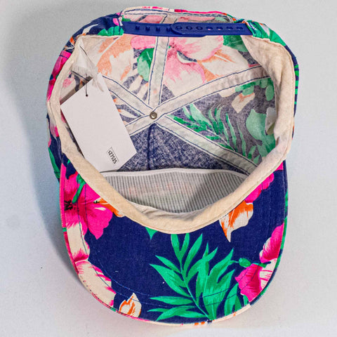 Malibu Rum Floral Hawaiian Snapback Hat
