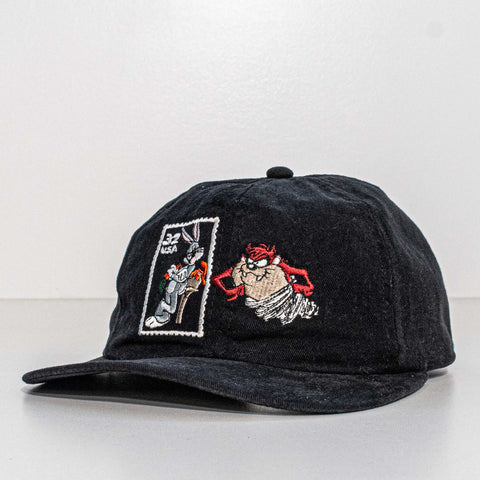 Bugs Bunny Taz Looney Tunes Stamp Snapback Hat
