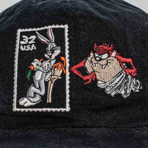 Bugs Bunny Taz Looney Tunes Stamp Snapback Hat