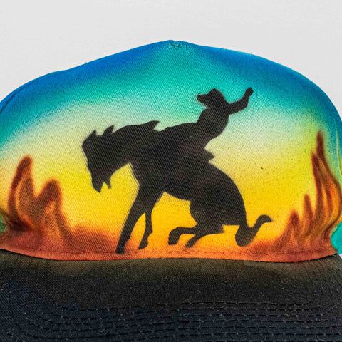 Cowboy Canyon Airbrush Snapback Hat