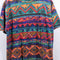 Surf Skate Striped Aztec Tribal AOP T-Shirt Chicos Designs Vaporwave