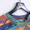 Surf Skate Striped Aztec Tribal AOP T-Shirt Chicos Designs Vaporwave