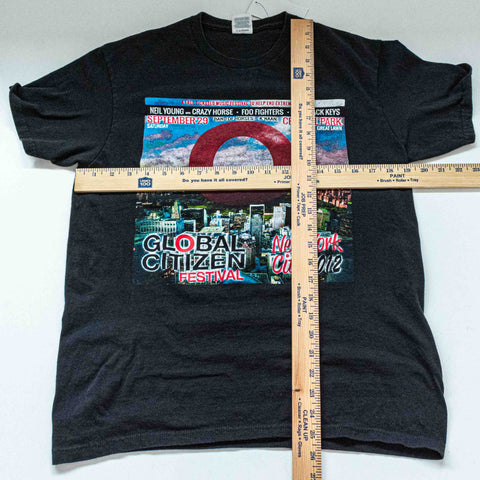 Global Citizen Festival 2012 T-Shirt Foo Fighters Neil Young Crazy Horse